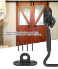 Stainless Steel Barn Door Lock And Sliding Latch Heavy Duty Gate Lock Hardware For Indoor Outdoor Use Ideal For Barn Doors Cabinets Sheds Gates And Window Hook Locks With Weather Resistant Rust Proof Finish And Easy Installation on wooden barn door