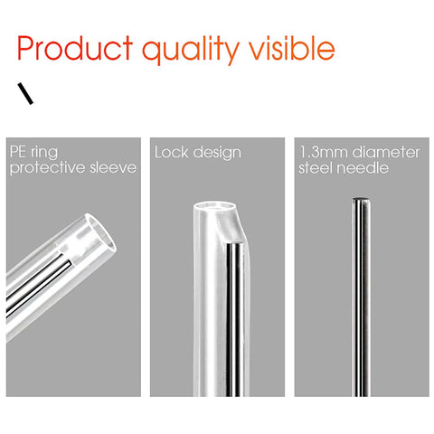 Heavy Duty Clear Fiber Splice Sleeves 600 Pack Heat Shrink Tubing For Optical Cable Protection 3.2mm Diameter PE ring design visible