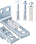 All In One Do It Yourself Bifold Door Hardware Repair Kit With Top And Bottom Brackets, Pivots, Spring Loaded Guide Wheel