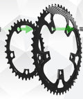 110 BCD Double Chainring Set With Pin For Road Bikes 50T 34T 52T 36T 53T 39T Made From A7075 T651 Aluminum Alloy Light Weight Race Ready