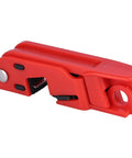 Built Tough Lockout Tagout Circuit Breaker Safety Kit Offering Rock Solid Toggle Covers For Standard Single And Double Pole Panels, No Fuss Installation And Serious Bang For Your Buck, 40 Pack red safety tool with grip for lockout use.