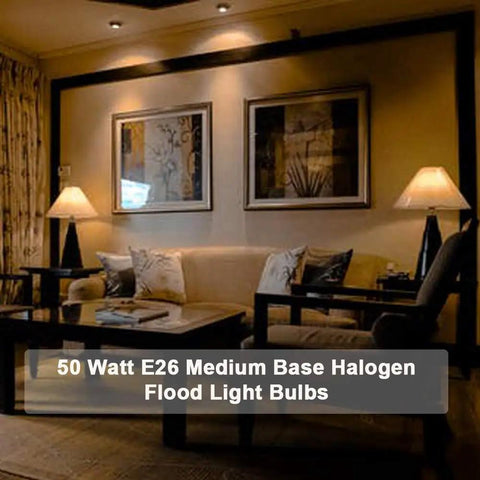 PAR20 50W Halogen Flood Light Bulbs With E26 Base Dimmable 30 Degree Narrow Beam For Range Hoods Ceiling Fans Table Lamps And Display Showcases Long Lasting Up To 2000 Hours