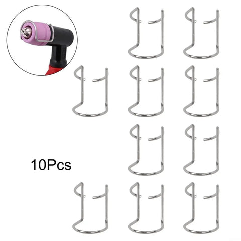Grab These 10 Pack Plasma Cutter Spacer Guide Rings Perfect Fit For SG-55 And AG-60 stainless steel spacers in a group of 10.