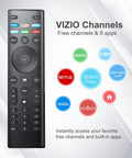 XRT140 Remote Replacement For D Series M Series V Series LED LCD Smart TVs No Programming Required with app keys