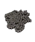 TopTier Carbon Steel Quenched Roller Chain 500mm view showing smooth interlocking links designed for heavy-duty machinery use.