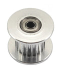 20 Teeth 5mm Bore 10mm Wide GT2 Aluminum Idler Pulley Timing Belt Wheel For 3D Printers And CNC Machines, top view