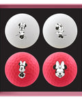 Vivid Soft Seasonal Disney Golf Ball Gift Set 4 Pack With High Visibility Designs For Explosive Distance And Soft Feel