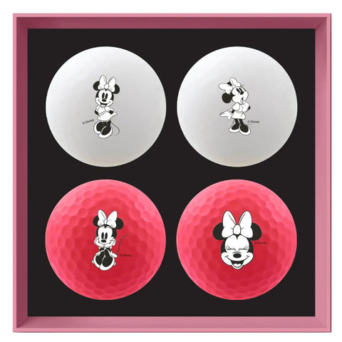 Vivid Soft Seasonal Disney Golf Ball Gift Set 4 Pack With High Visibility Designs For Explosive Distance And Soft Feel