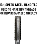 9/16-18 UNF Tap And Die Kit With HSS Plug Tap And Carbon Hex Die For Threading And Rethreading, POUT Series close-up