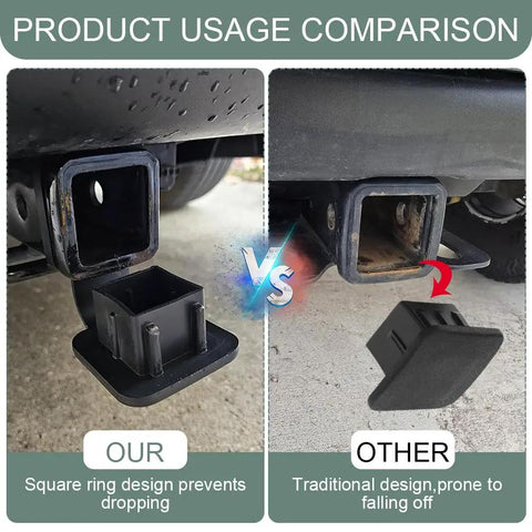 2 Inch Trailer Hitch Cover Heavy Duty Rubber Tow Hook Dust Plug Cap for Receiver Tubes Weatherproof Comparison