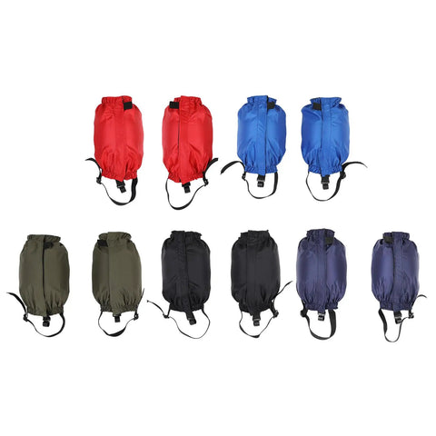Colorful Adjustable Nylon Snow Gaiters For Men And Women, Waterproof Breathable Leg Covers For Hiking Boots And Shoes, Outdoor Snow Shield