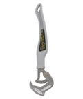 Heavy Duty 16 Inch Pipe Wrench With Slip Free Grip And Lightweight Aluminum Handle For Half Inch To Two Inch Plumbing Projects Easy To Use Multi Function Tool For Quick Tightening And Strong Torque shown with open jaws