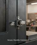 Heavy Duty Spring Loaded Toggle Latch For Secure Tackle Box And Custom Storage Case Lock on metal cabinet door.