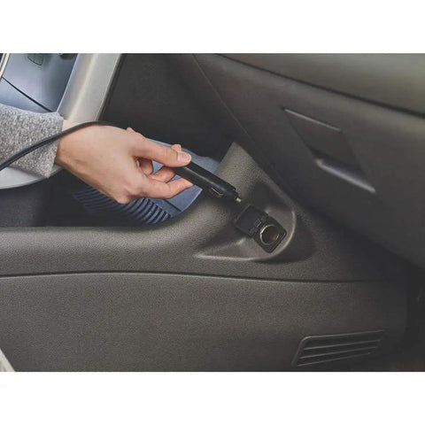 Compact 12V Flexi Automotive Vacuum With 4 Ft Hose Crevice Tool 2in1 Wide Nozzle And Flip Up Brush Corded Handheld Car Vacuum