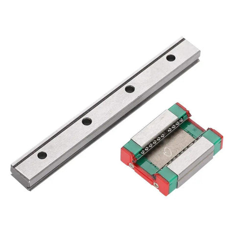 Tiny But Mighty Linear Rail Kit with Mini Bearing Block for Small Equipment and Precision Measuring Machines, 100mm Length