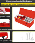 Heavy Duty Electric Rebar Cutter With 1250W Motor Cuts Up To 20mm Steel Bar Fast In Under Four Seconds in red case with tools.