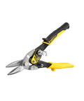Heavy Duty Aviation Tin Snips Straight Cut 9 7/8 Inch For Sheet Metal Cutting Up To 18 Gauge Steel Or 23 Gauge Stainless, Chrome Molybdenum Blades