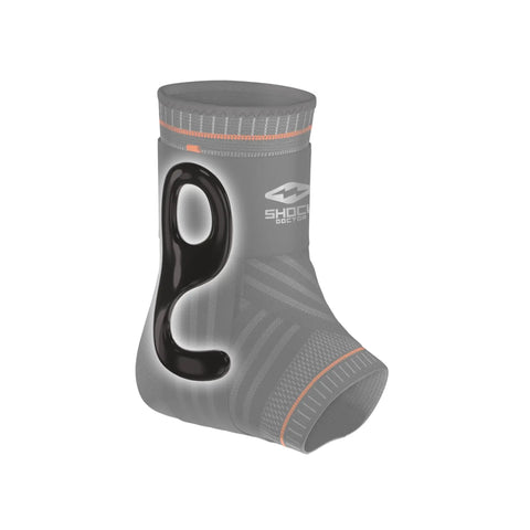 Ultra Knit Ankle Brace with Figure 6 Straps, X Large, Black, showing breathable knit and support stays for sprains and instability.