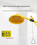 Must Have Emergency Eye Wash And Shower Station For Lab Safety With Dual Spray Eyewasher, ABS showerhead close-up