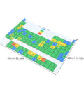 Laminated Periodic Table Poster For Classrooms And Home Study A Handy Chemistry Reference Chart 60x40cm bold colorful design