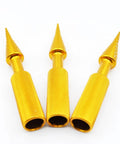 Thinking Process: gold aluminum mini bearing puller set, 2mm to 14mm, three tools on white background