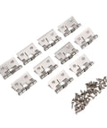 Concealed Door Hinges Set 10 Pcs Stainless Steel Butt Hinge For Cabinets And Furniture Easy Install High Load Bearing Wear Resistant Hidden Hinge Replacement 26x31mm Thickened Panel Casting Durable Hardware