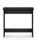 Front view of Compact Study Desk With 31.3 Inch Wide Tabletop For Homework, Work, And Light Gaming, Espresso Finish Computer Desk