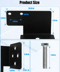 Left Side Driver Tractor Step for GC1700 Series size chart with bolt-on coated steel, 330 lb capacity, rugged anti-slip construction.