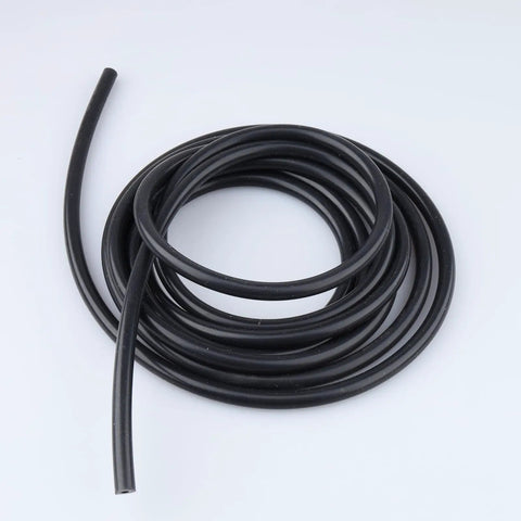 Coiled One Eighth Inch Silicone Vacuum Hose Ten Feet Black High Temperature Tubing For Engine Bay Air And Water Transfer