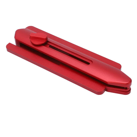 No Sweat Miter Saw Angle Duplicator Professional Grade Foldable Angle Finder Protractor lightweight red aluminum tool for precise angles.