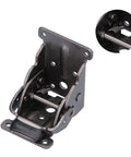 Self Lock Folding Bracket With Aluminum Alloy Construction, 120 Degree Rotation, 3.4cm Folded Thickness, Black Bronze Finish