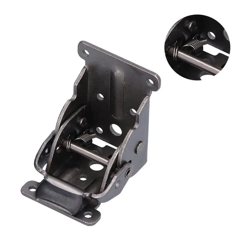 Self Lock Folding Bracket With Aluminum Alloy Construction, 120 Degree Rotation, 3.4cm Folded Thickness, Black Bronze Finish