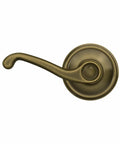 Antique Brass Hall And Closet Door Lever With Nonlocking Passage Function, Easy Install With Self Aligning Screws