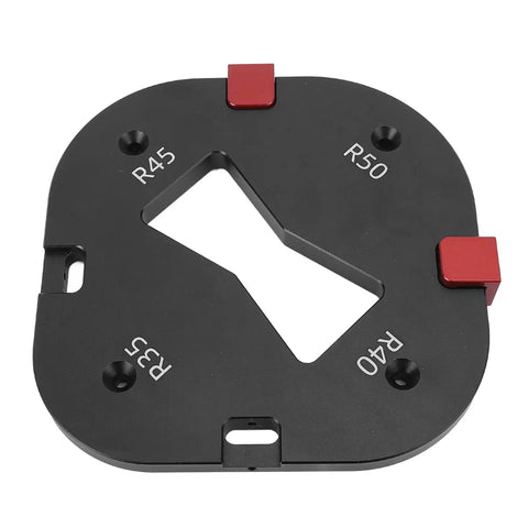 Knockout Aluminum Corner Radius Template Kit With Rock Solid Locator Blocks For Dead Nuts Precision Woodworking Chamfering Trimming And Master Builder Carving Jig