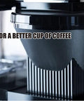 Close-up of Stainless Steel Drip Coffee Maker With Thermal Base Keeps Your Brew Hot For Hours 1.25L Capacity Analog Hand Brewed
