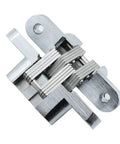 Concealed 180 Degree Folding Door Hinge Heavy Duty Built In Stainless Steel Hidden Hinge 25x118mm 40kg Load Cross Design