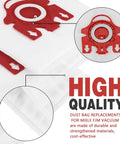3D Airclean Dust Bags Replacement Kit For Mie.le Vacuum S241 Through S6999 Series - durable material and easy fit