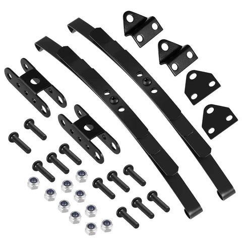 Beefed Up Steel Leaf Springs Set For 1/10 RC D90 Crawler HighLift Chassis Upgrade, Durable Suspension Kit With Shackles And Mounts