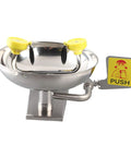 Wall Mounted Emergency Eye Wash Station In 304 Stainless Steel With Double Nozzles And Flip Covers Safety Sign For Lab Factory Office Workplace First Aid Eye Wash Equipment