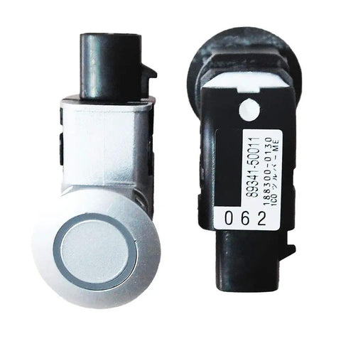 PDC Parking Ultrasonic Sensor Replacement Kit for Lexus GS300 GS350 GS430 GS450H IS250 IS350 2006 2007 Direct Fit Includes 2 Sensors Plug And Play Interchange 89341 50011 8934150011, front and back view