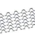 30 Pack Badass PVC Electrical Wire Connectors With Oil Resistant Groove Lock Design Quick Splice Terminal Splices arranged in rows.
