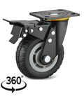 Heavy Duty Office Chair Wheels Replacement With Precision Ball Bearings Smooth Rolling Polyurethane Tires, 360-degree swivel design.