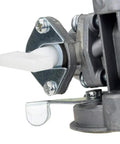 Close-up of 2 Stroke Carburetor For 43cc 47cc 49cc 50cc Mini Dirt Bikes And ATVs With PZ13 13mm Fitment showing lever detail