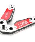 Hot adjustable angle welding magnet holding 20 to 200 degrees with epic 35kg pull force for frame setups, 12x8x2cm.