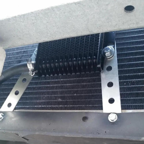 Heavy Duty Steel Oil Cooler Mounting Bracket Kit For 3/4 Inch Systems Compatible With LPD47391 Low Pressure Drop 40k Transmission Cooler