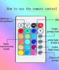Remote for LED Strip Lights With 24 Keys Remote, Battery Powered 2 Meter Flexible Light Strip For Party Vibe And DIY Projects, Color Changing