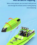 Jet Powered RC Boat With LED Lights 30 KMH Speed Remote Control Turbojet Boat showing self-righting feature on water