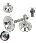 Built Tough Adjustable Furniture Levelers Twin Mount Holes Heavy Duty Machine Feet for stability and support close-up view