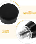 Top view of Four Piece Heavy Duty Mechanical Knob Plunger With Rock Solid Spring Lock Pin, featuring smooth black finish and easy install design.