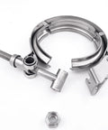 2.75 Inch Quick Release V Band Clamp Stainless Steel 304 for exhaust pipe flanges and intercooler piping shown open